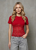 Футболка с кружевом (хлопок)